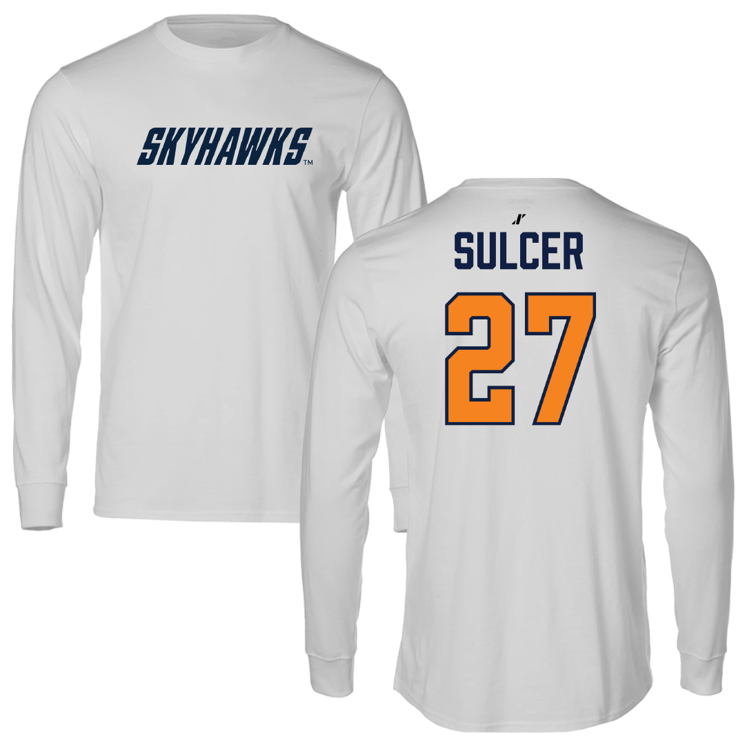 University of Tennessee at Martin Volleyball Light Gray Performance Long Sleeve - #27 Dylan Sulcer