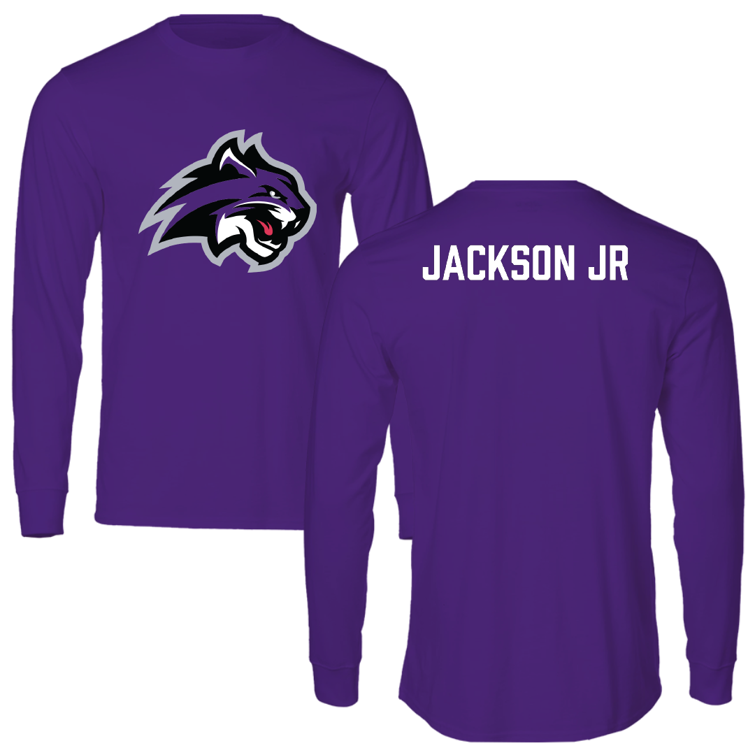 Wiley University Track Field Purple Long Sleeve - Ryan Jackson Jr