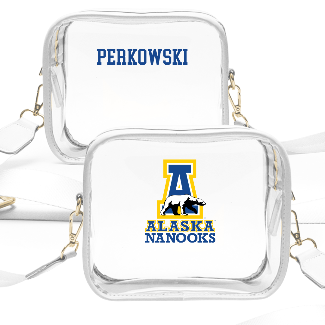 University of Alaska Fairbanks Rifle White Clear Stadium Bag - Teagan Perkowski