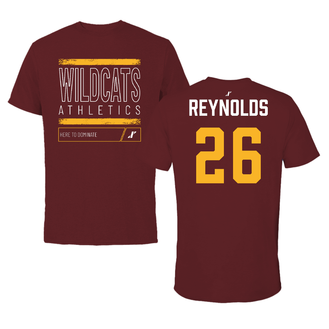 Bethune-Cookman University Softball Maroon Dominate Performance Tee - #26 Arianna Reynolds