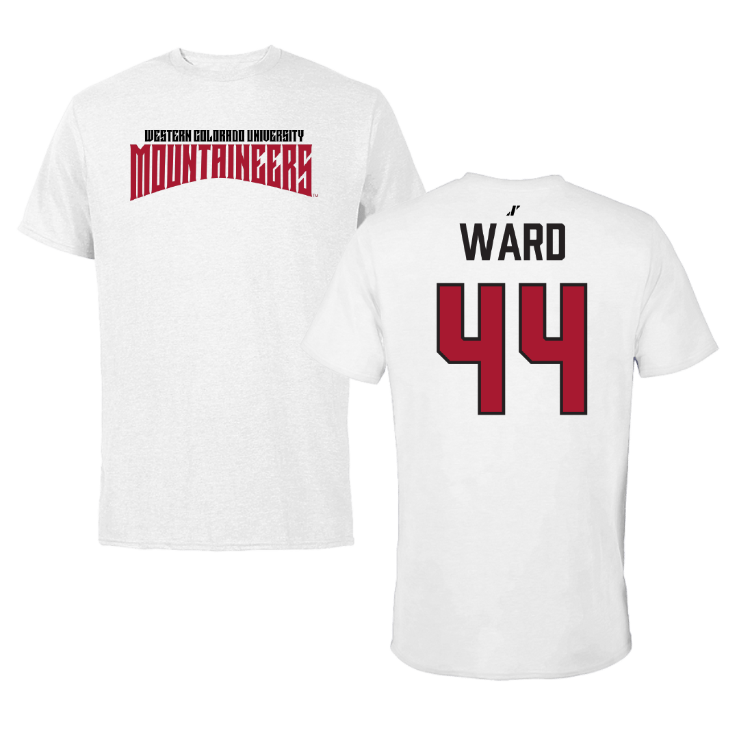 Western Colorado University Football White Classic Tee - #44 Jack Ward
