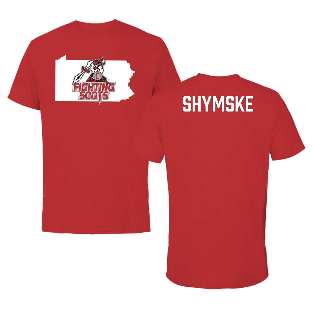 PennWest Edinboro TF and XC Red State Performance Tee - Donald Shymske