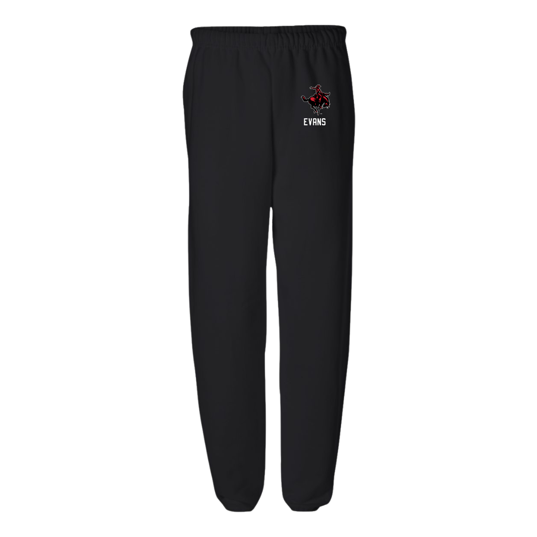 Northwestern Oklahoma State University Cheer Black Sweatpants - Decymber Evans