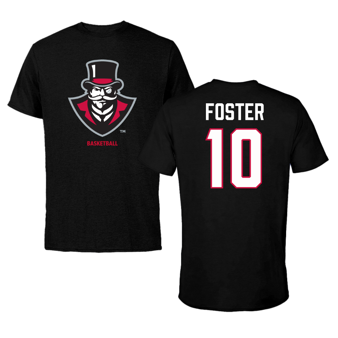 Austin Peay State University Basketball (W) Black Tee - #10 La’Nya Foster