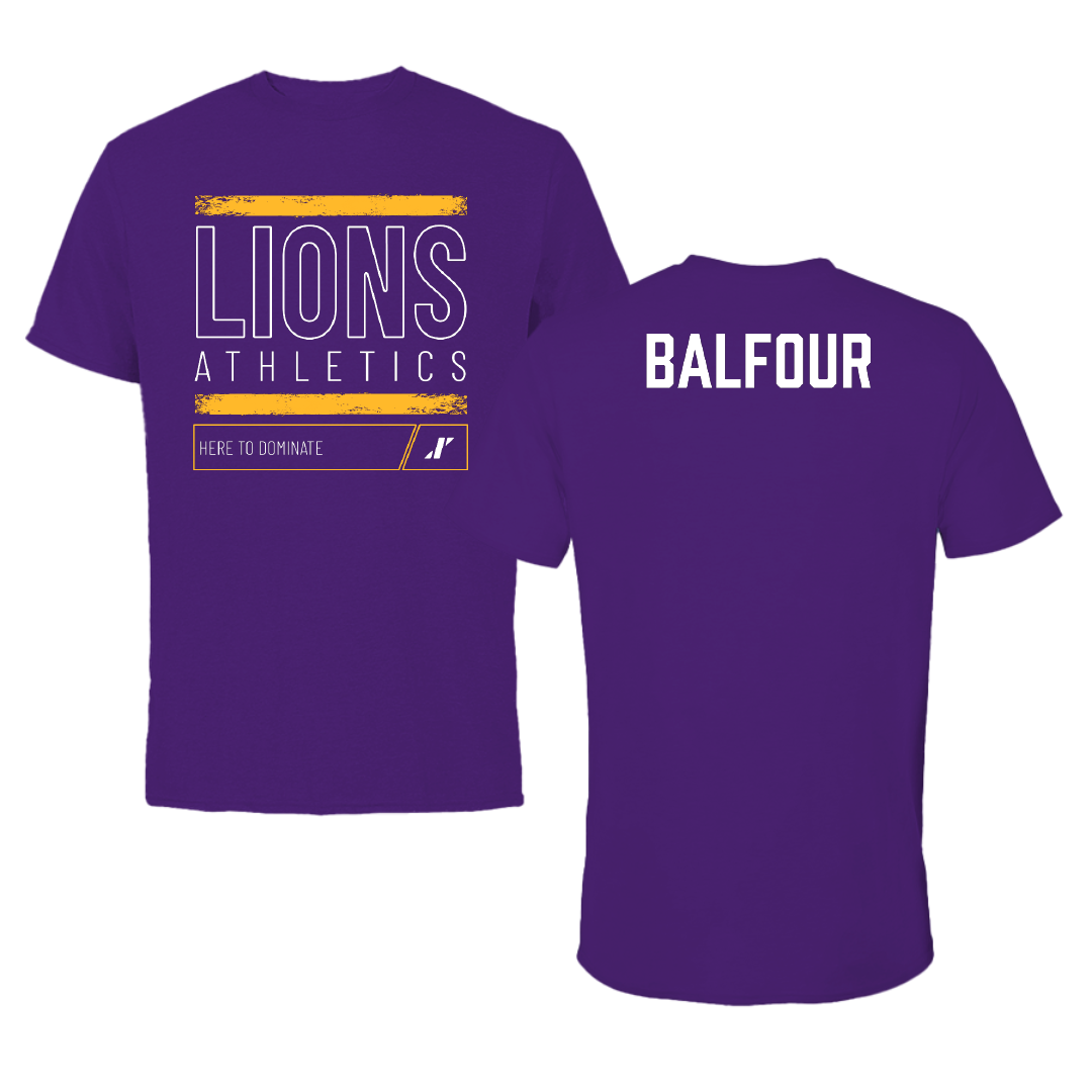 University of North Alabama Tennis Purple Dominate Tee - Samuel Balfour