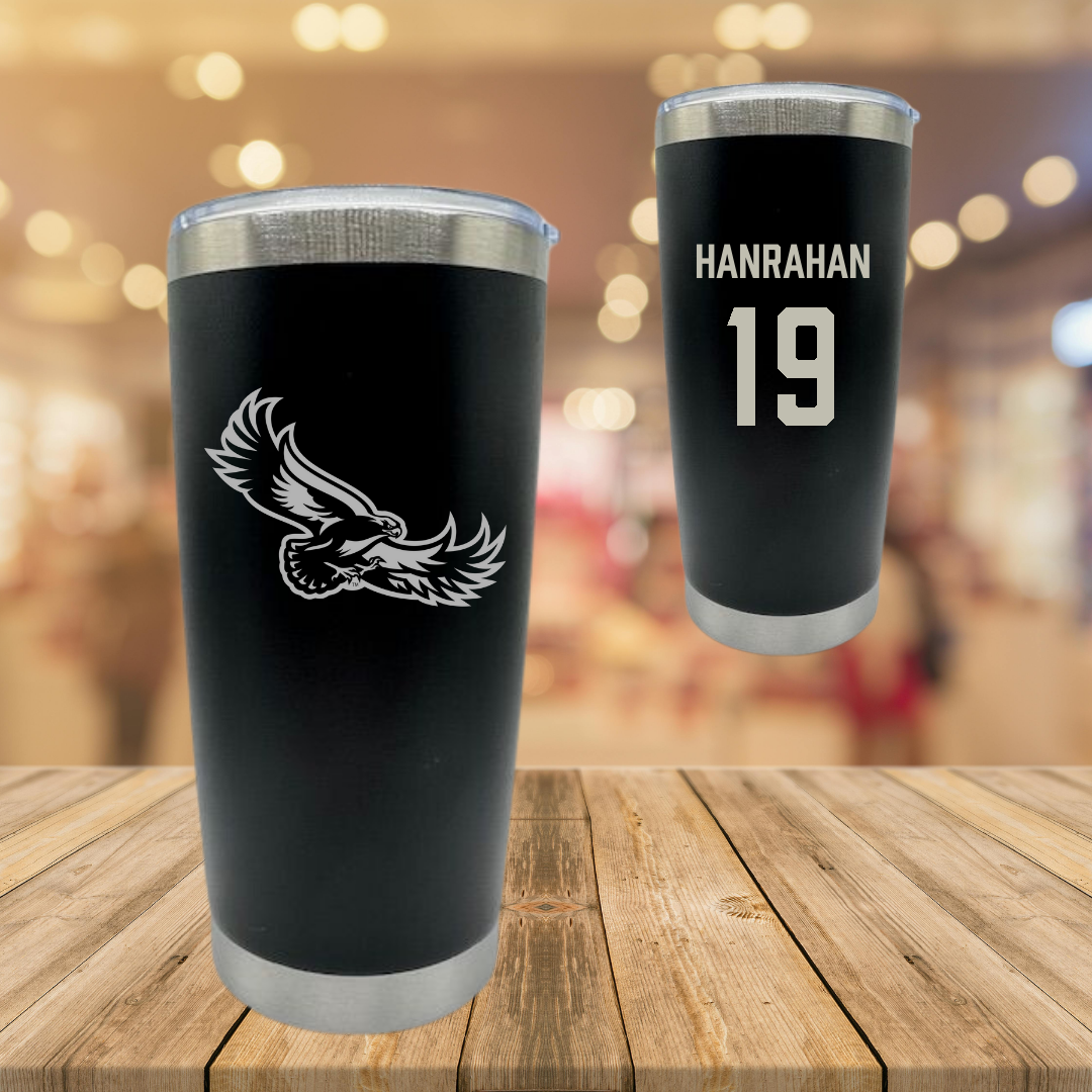 Saint Joseph's University Soccer Black Stainless Steel Tumbler - #19 Emily Hanrahan