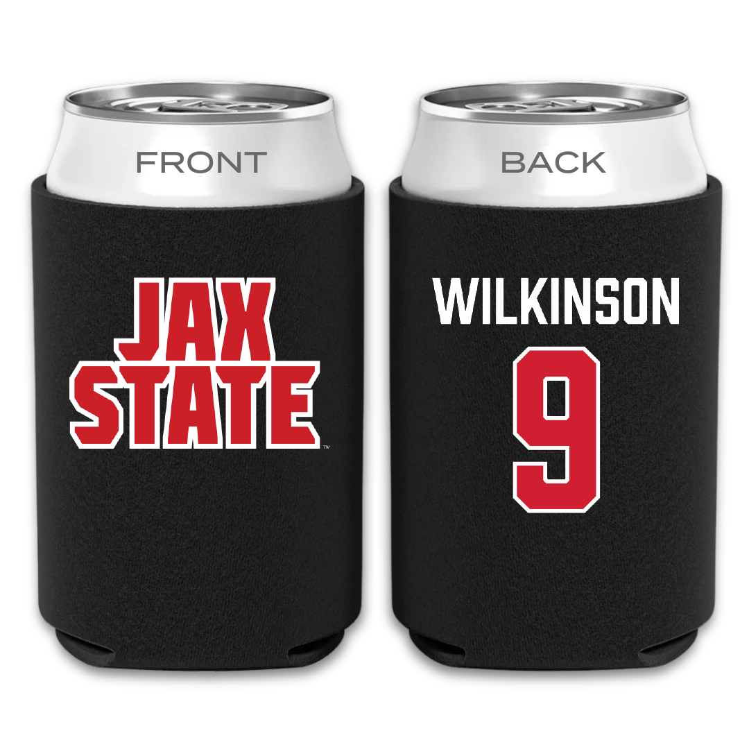 Jacksonville State University Volleyball Black Can Cooler - #9 Luci Wilkinson