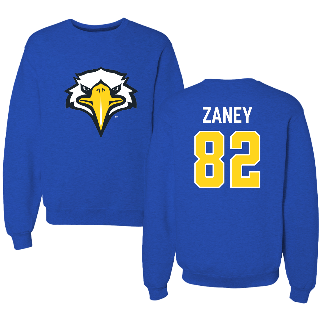 Morehead State University Football Blue Crewneck - #82 Michael Zaney