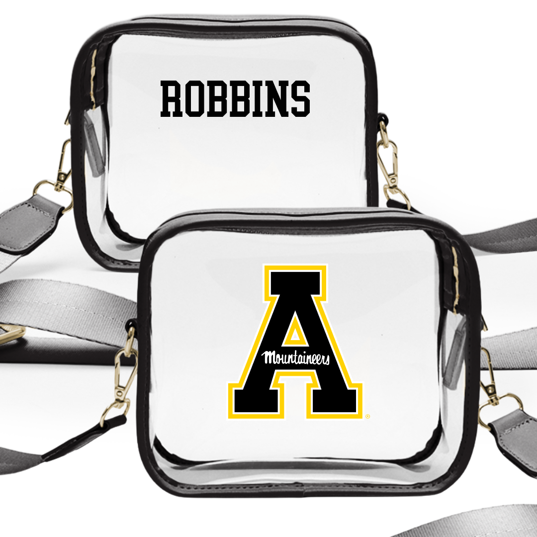 Appalachian State University TF and XC Black Clear Stadium Bag - Brenden Robbins