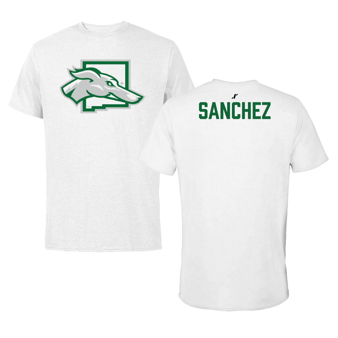 Eastern New Mexico University Football White Tee - Bryce Sanchez