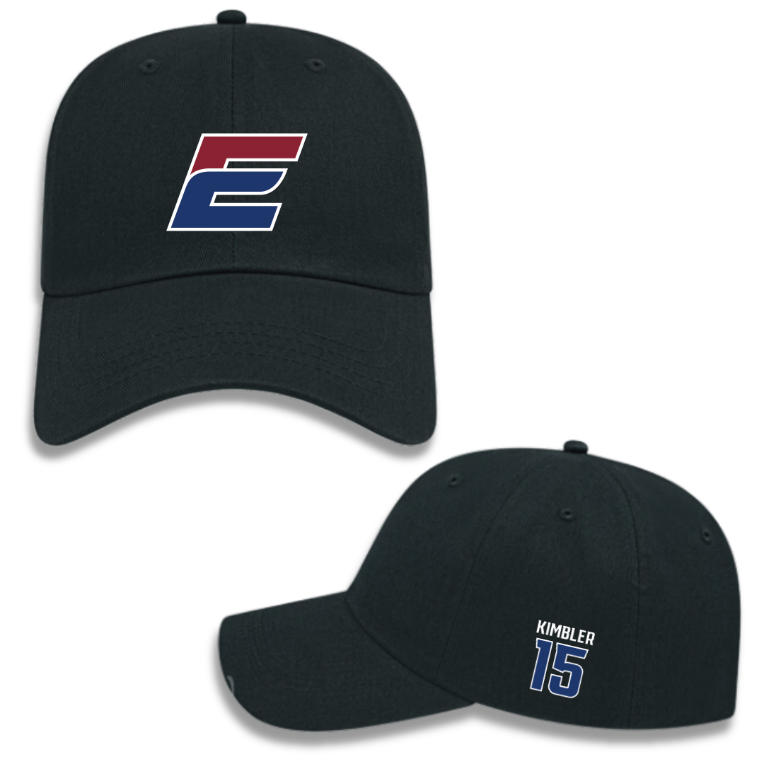 Eastern Connecticut State University Baseball Black Hat - #15 Teige Kimbler