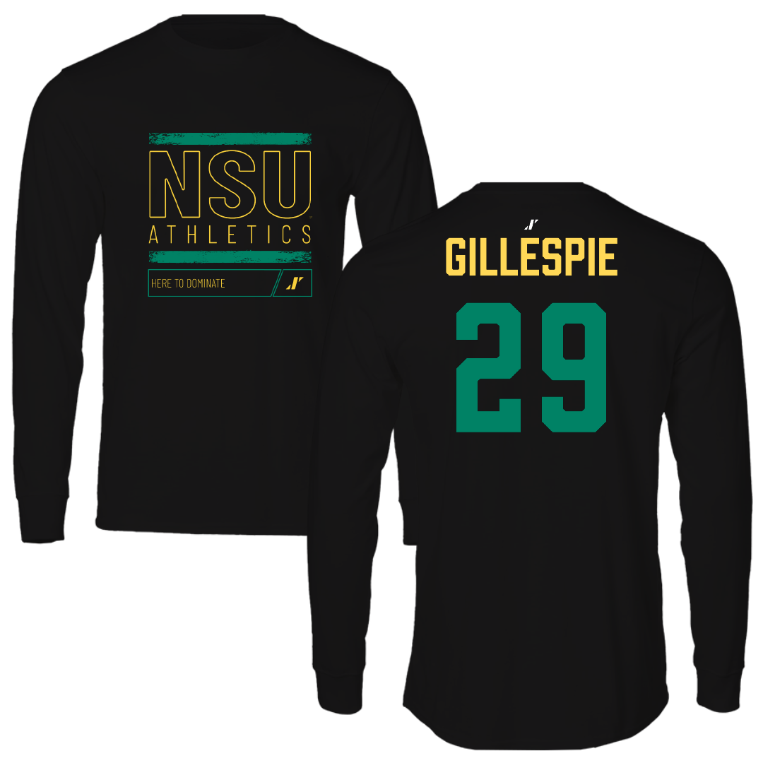 Norfolk State University Baseball Black Dominate Long Sleeve - #29 Hunter Gillespie