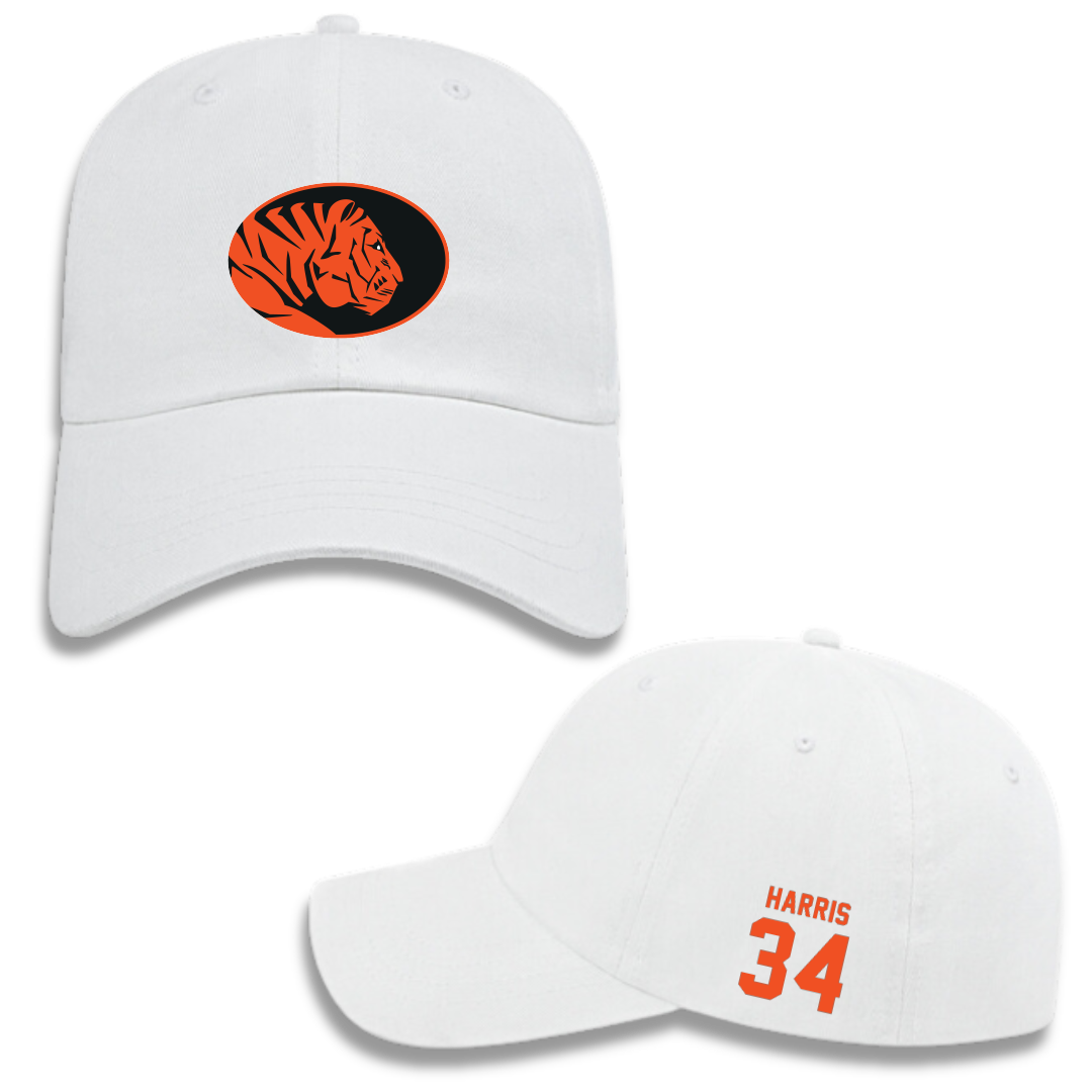 East Central University Softball White Hat - #34 Lylith Harris