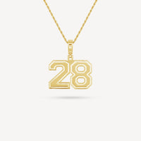 Gold Presidents Pendant and Chain - #28 Jermiah Skipworth Jr