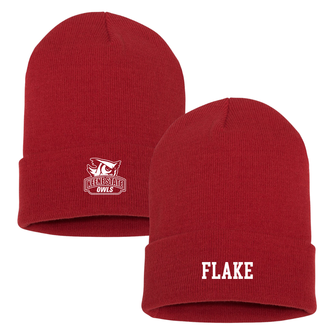 Keene State College Soccer (M) Red Beanie - #99 Carson Flake