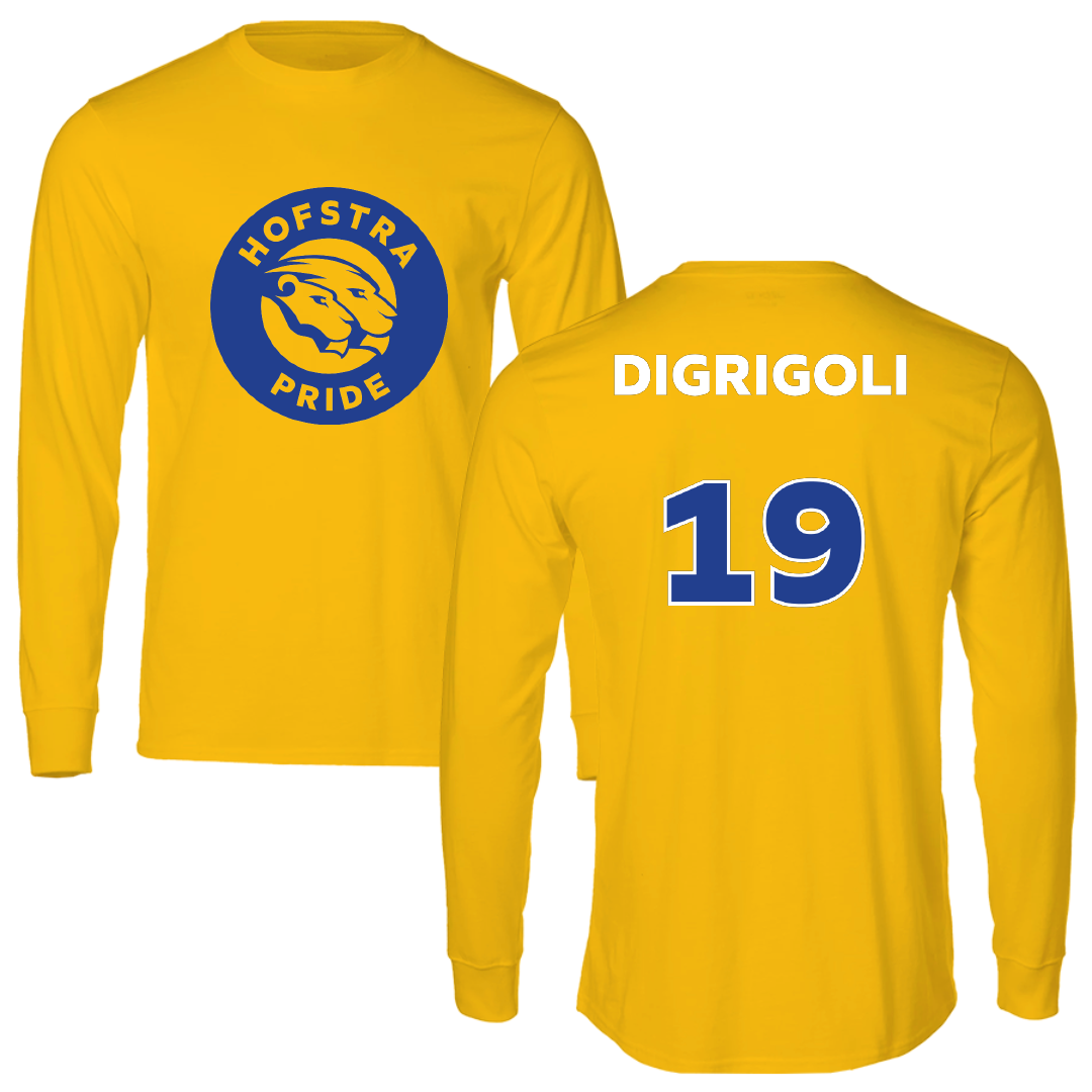 Hofstra University Baseball Gold Performance Long Sleeve - #19 Antonio DiGrigoli