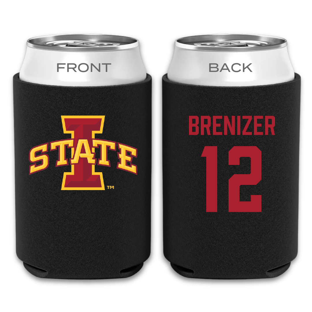 Iowa State University Volleyball Black Can Cooler - #12 Abbi Brenizer