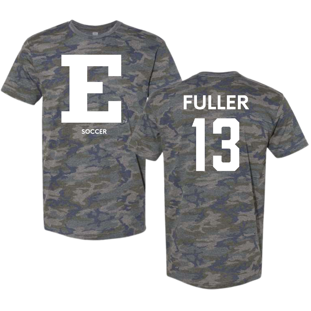 Eastern Michigan University Soccer (W) Vintage Camo Tee - #13 Ella Fuller