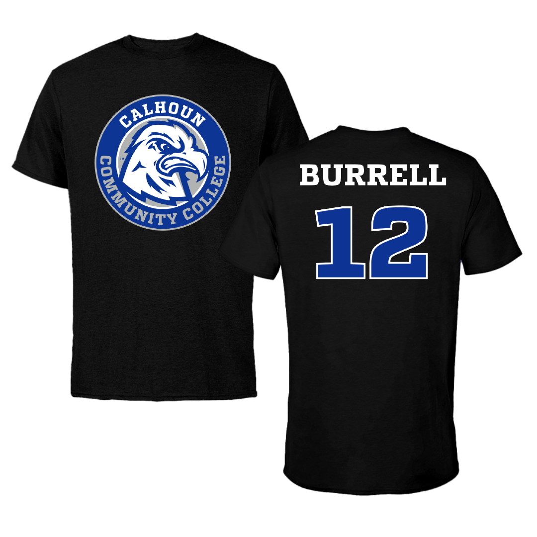 Calhoun Community College Baseball Black Tee - #12 Josh Burrell