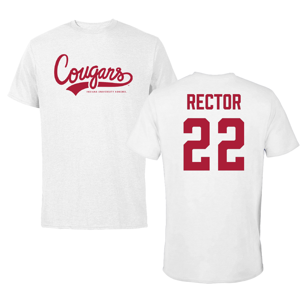 Indiana University Kokomo Basketball (W) White Tee - #22 Cameryn Rector