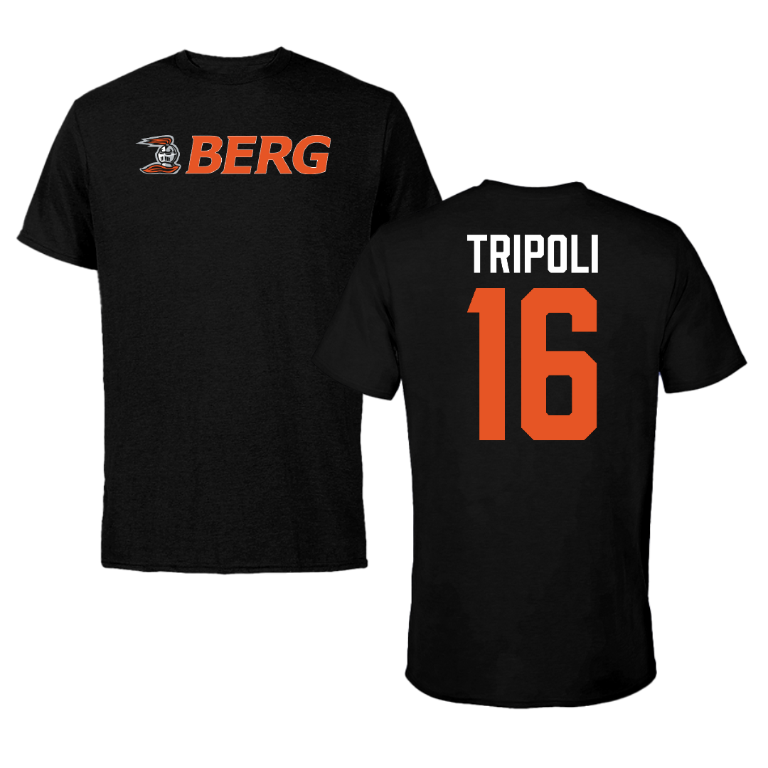 Heidelberg University Soccer Black Performance Tee - #16 Jake Tripoli