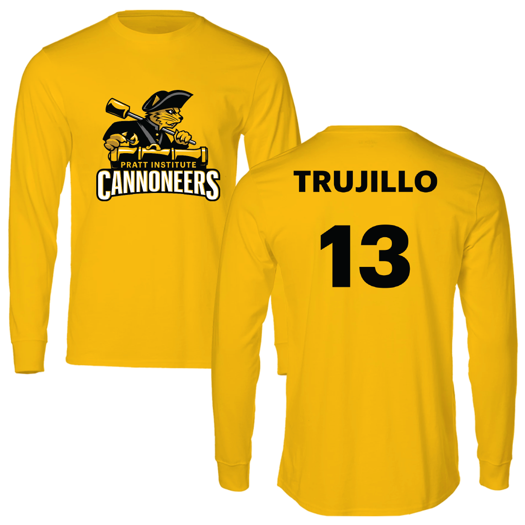 Pratt Institute Soccer (W) Gold Performance Long Sleeve - #13 Alyssa Trujillo
