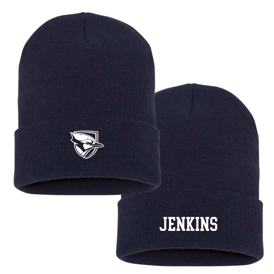 Elmhurst University Softball Navy Beanie - #10 Hailee Jenkins