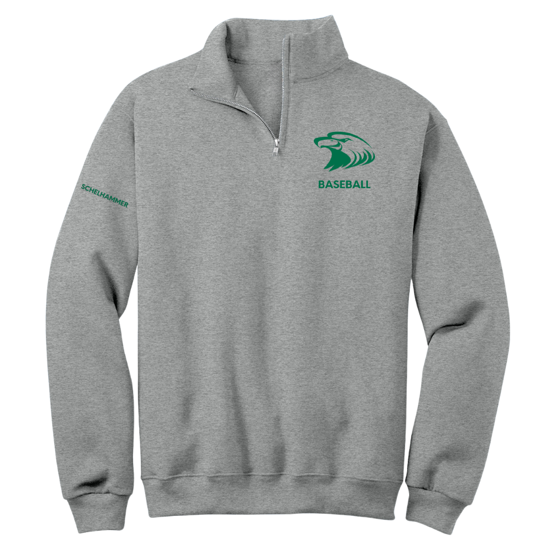 Central Methodist University Baseball Sport Gray Quarter-Zip - Lance Schelhammer
