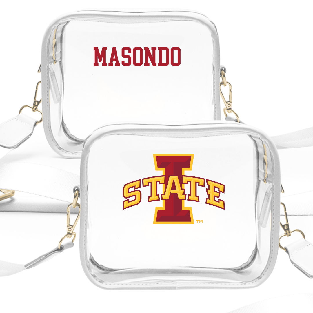 Iowa State University TF and XC White Clear Stadium Bag - Sanele Masondo