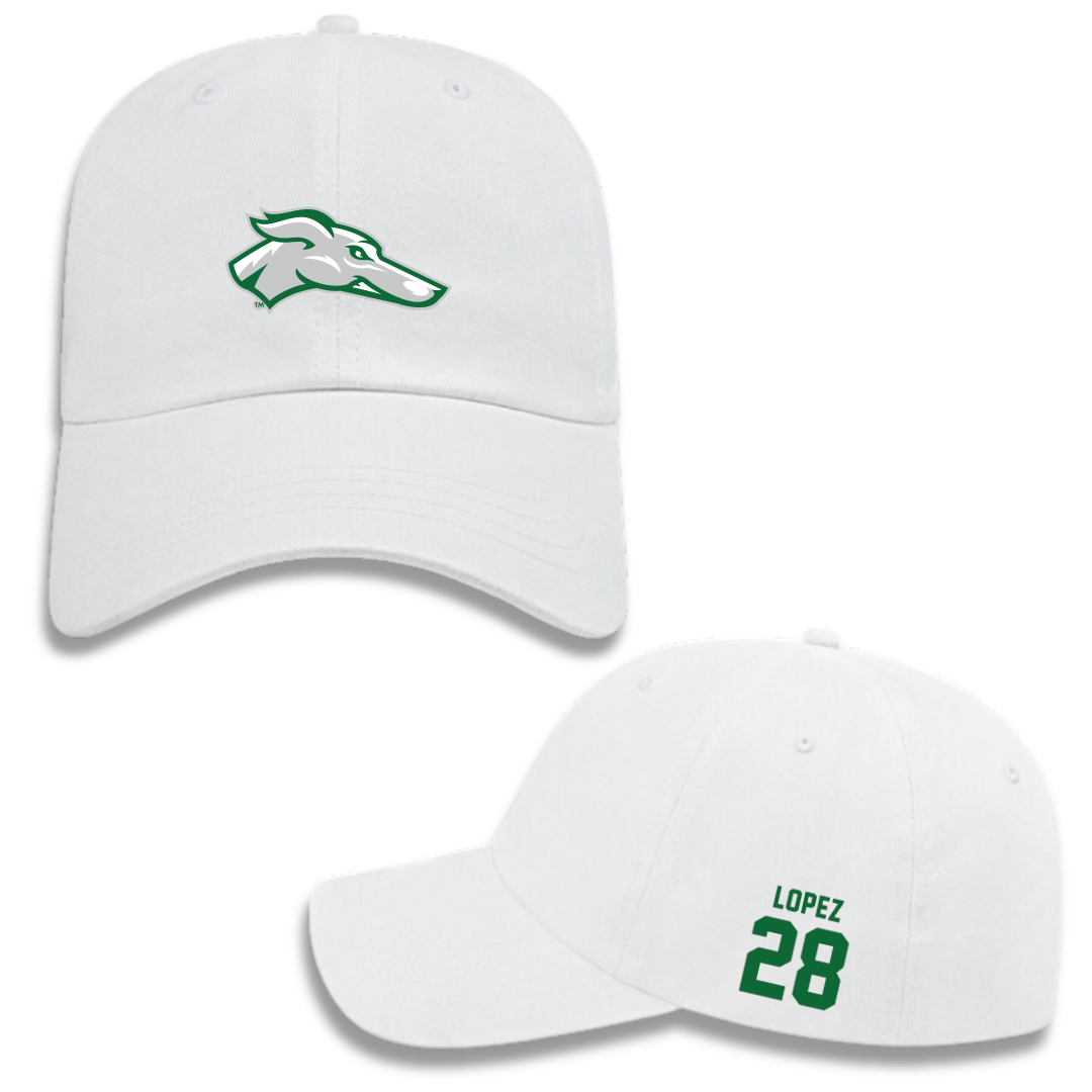 Eastern New Mexico University Softball White Hat - #28 Giazza Lopez