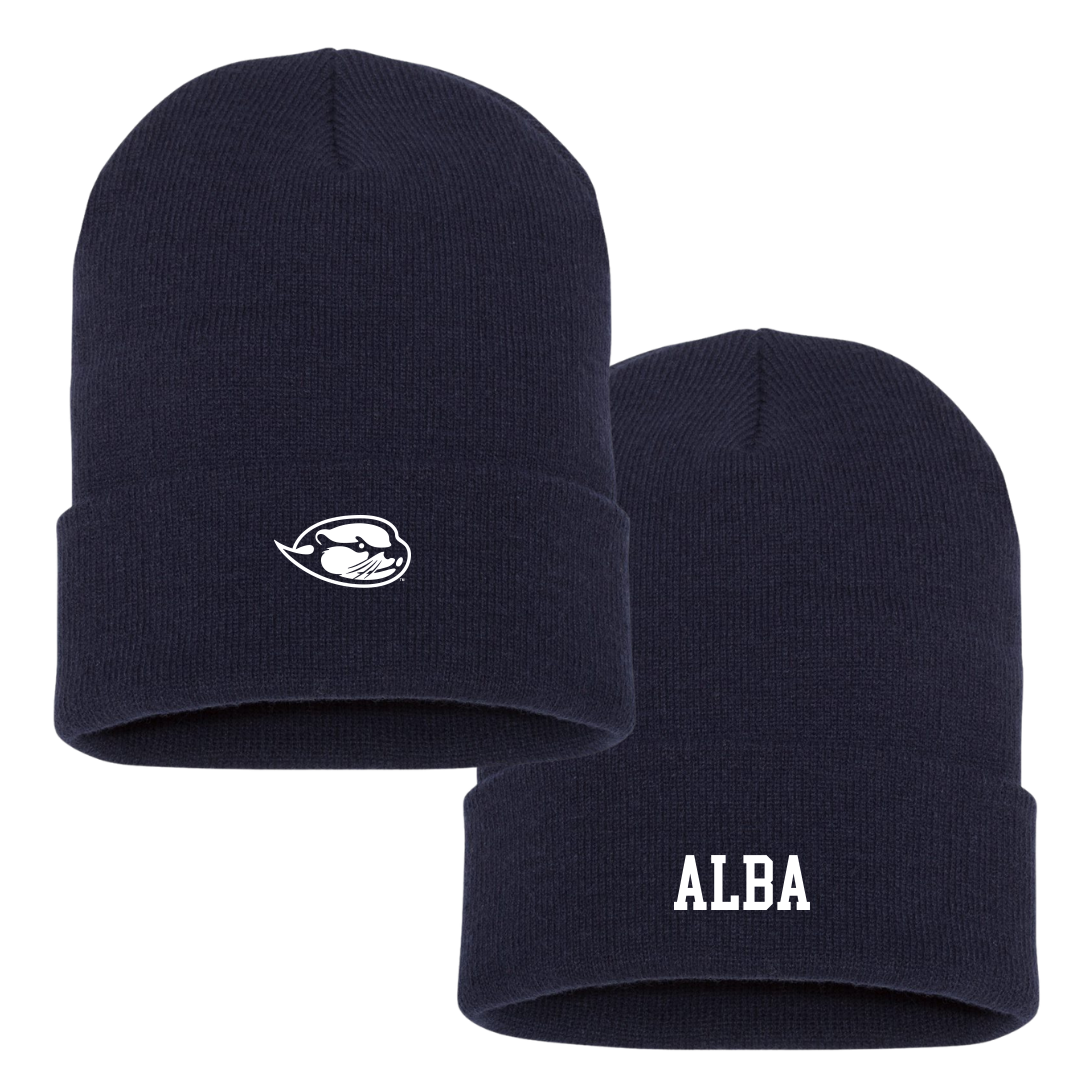 Cal State Monterey Bay Softball Navy Beanie - #00 Abreanna Alba