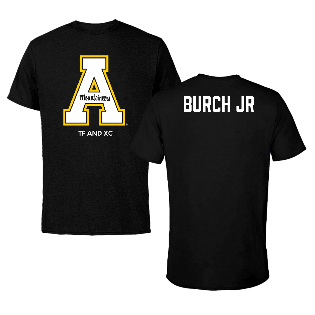 Appalachian State University TF and XC Black Performance Tee - Jeremiah Burch Jr