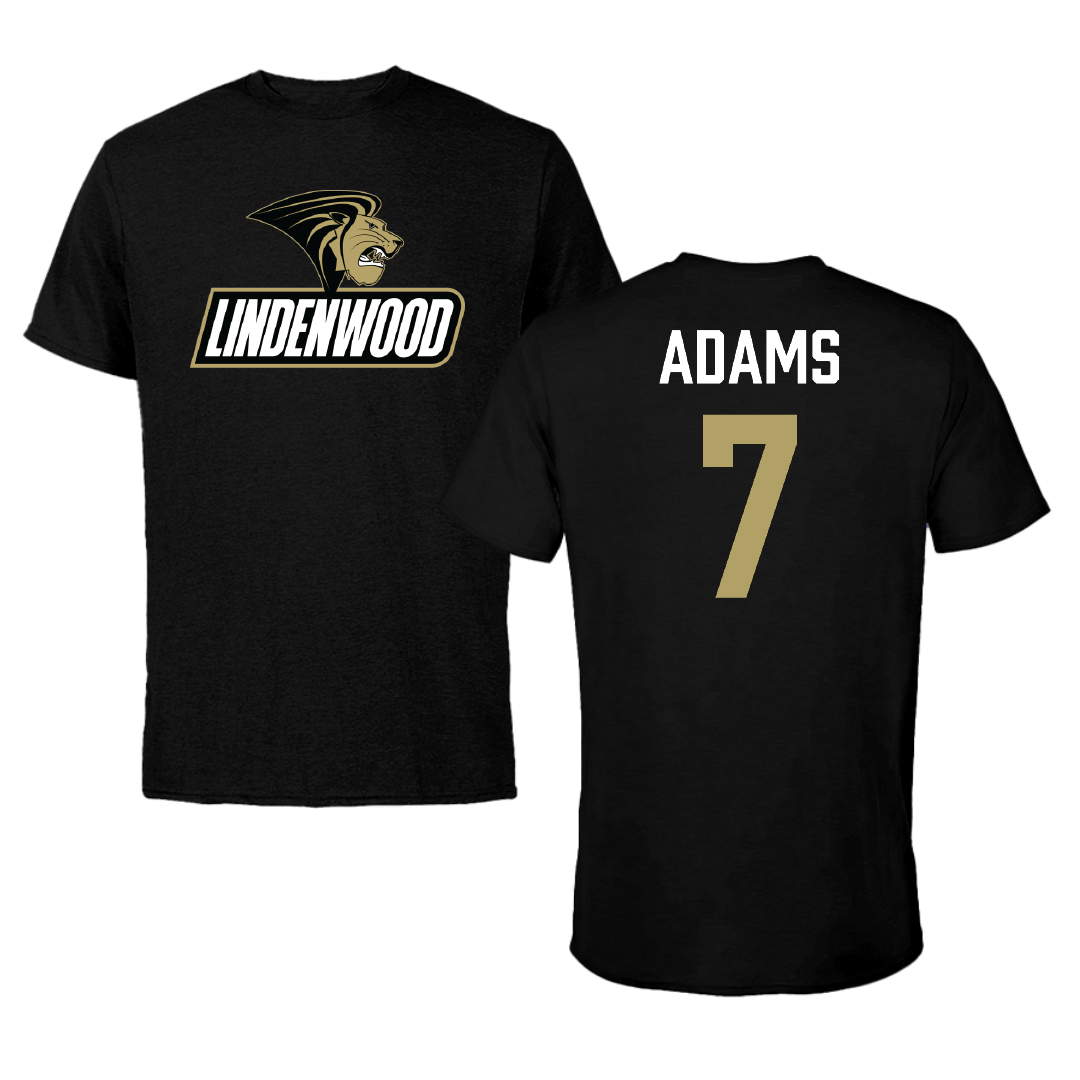 Lindenwood University Softball Black Performance Tee - #7 Madison Adams