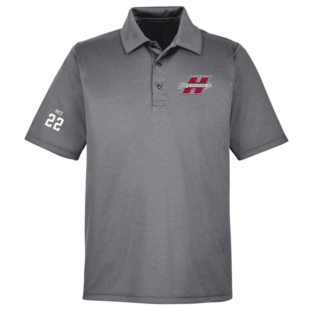 Henderson State University Baseball Light Gray Polo - #22 Luke Rice