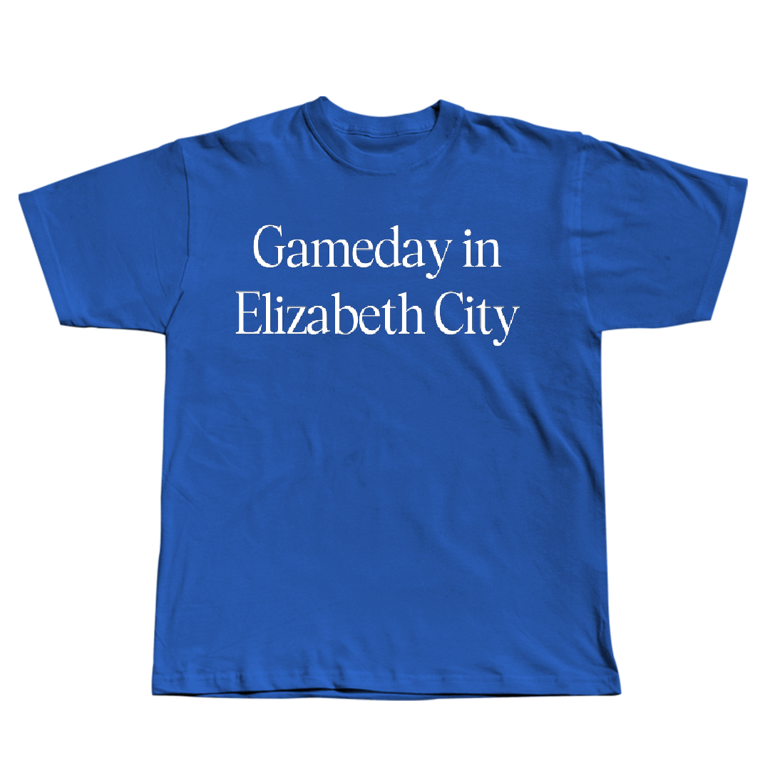 Elizabeth City State University Football Blue Gameday Tee - #4 Jaevon Branch