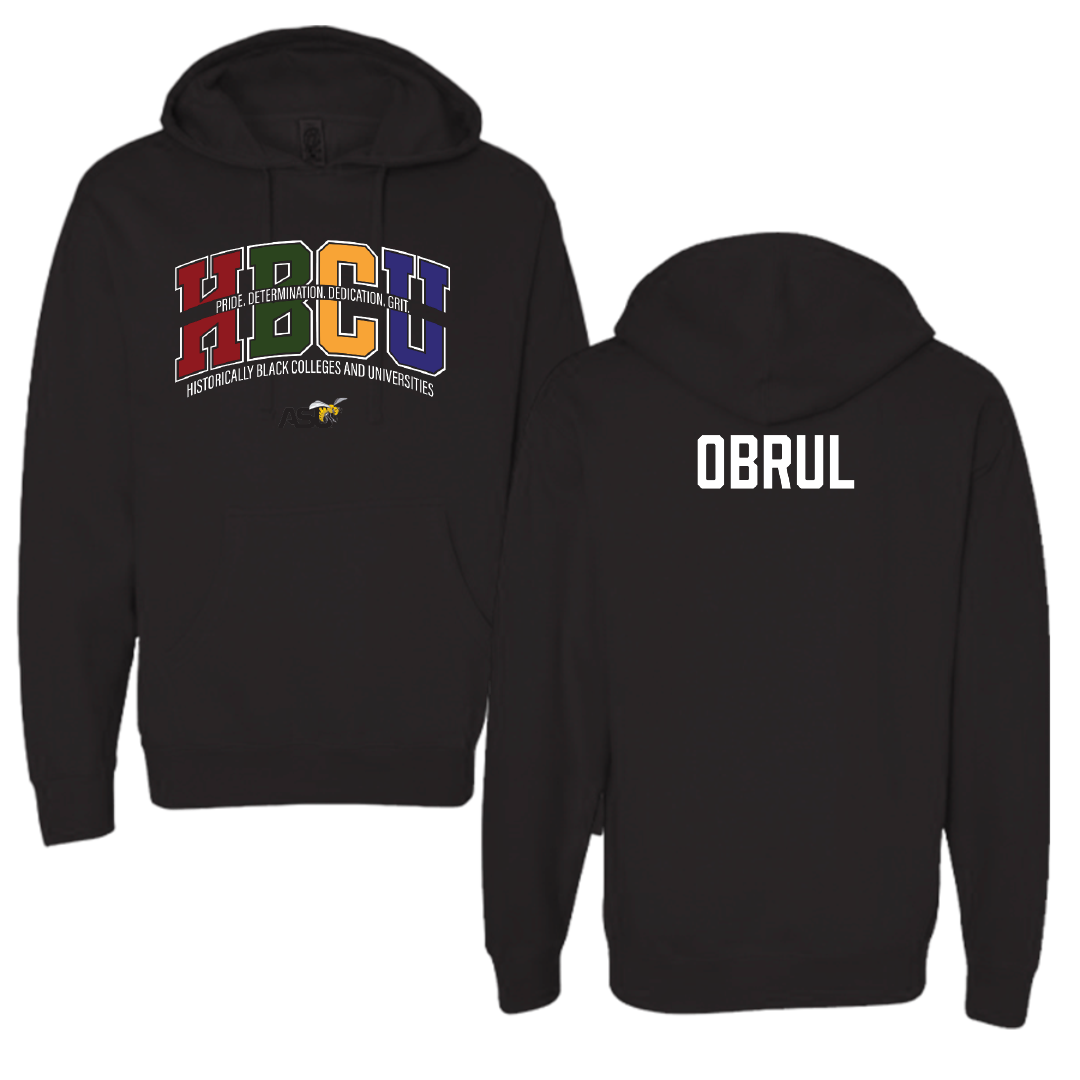 Alabama State University Tennis Black HBCU Hoodie - Lun Obrul