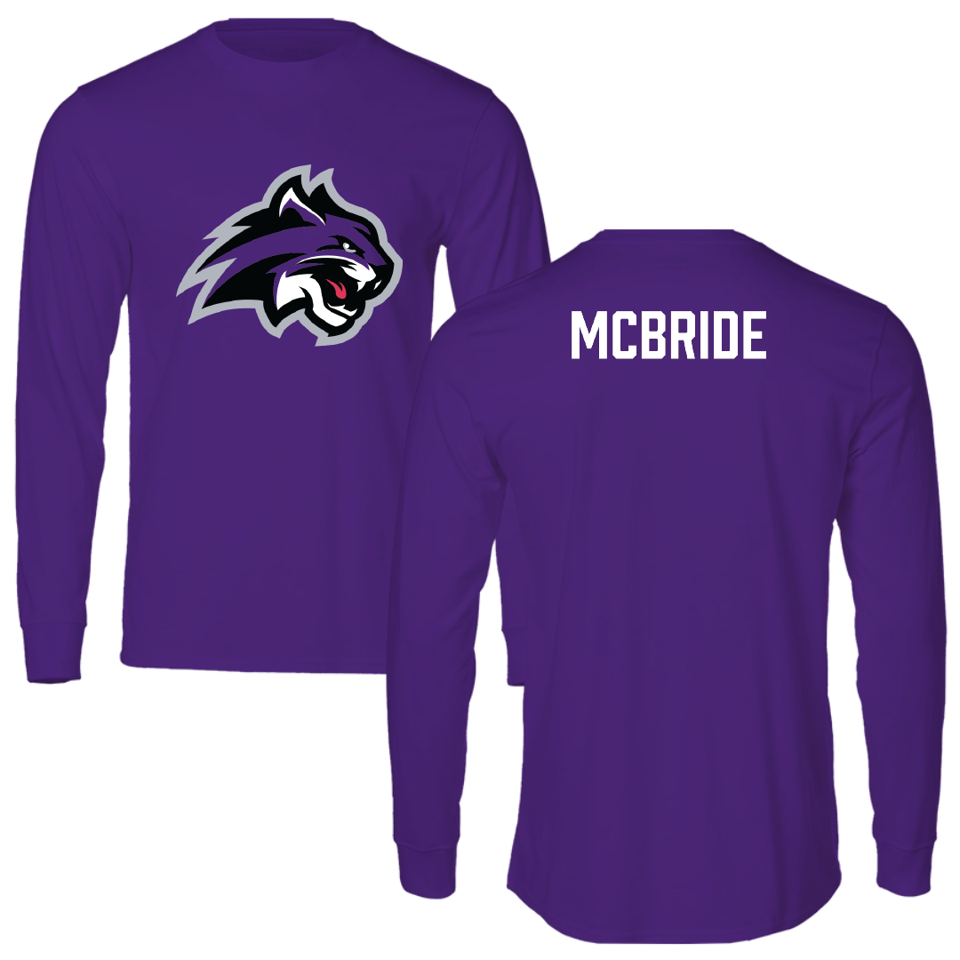 Wiley University TF and XC Purple Performance Long Sleeve - Jullian McBride