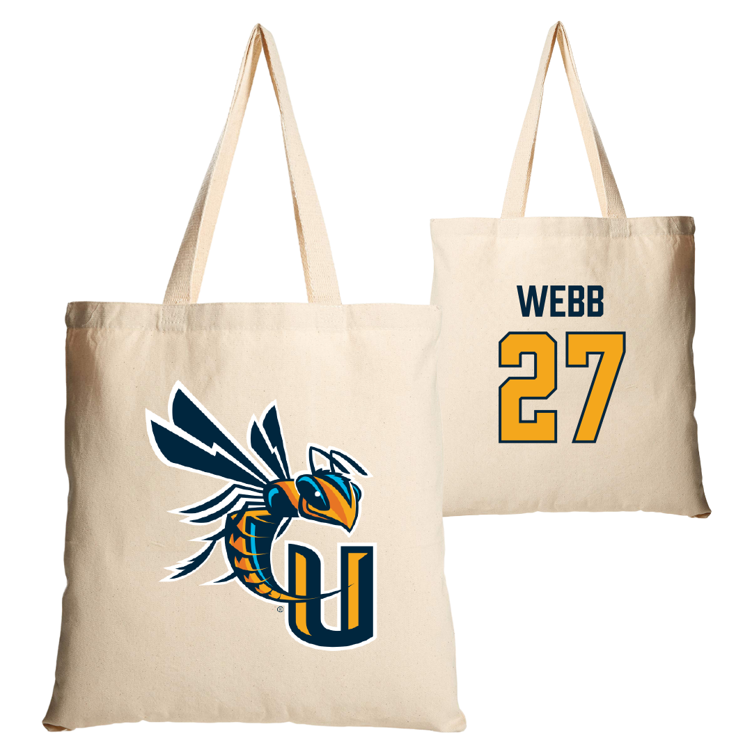 Cedarville University Soccer (W) Tan Canvas Tote Bag - #27 Ella Webb