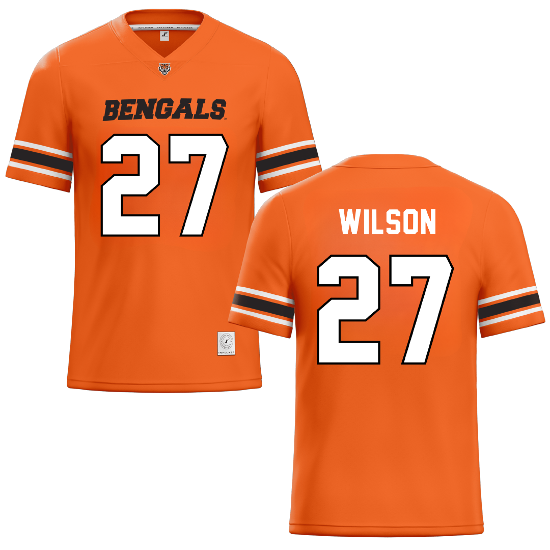 Idaho State University Orange Football Jersey - #27 Jaylin Wilson