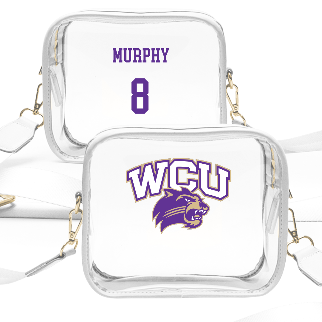 Western Carolina University Softball White Clear Stadium Bag - #8 Emily Murphy