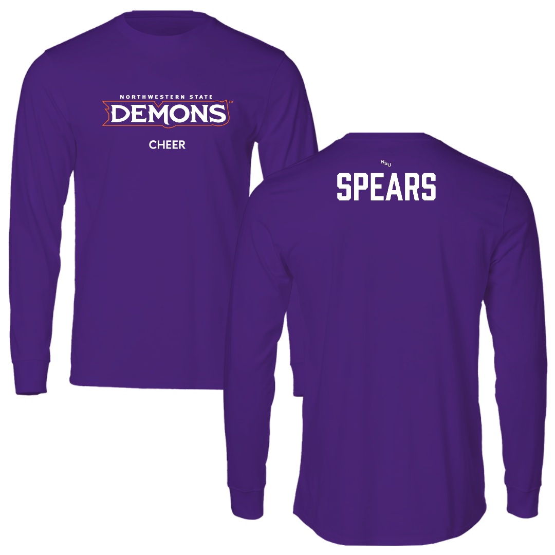 Northwestern State University Cheer Purple Demons Performance Long Sleeve - Kelsei Spears