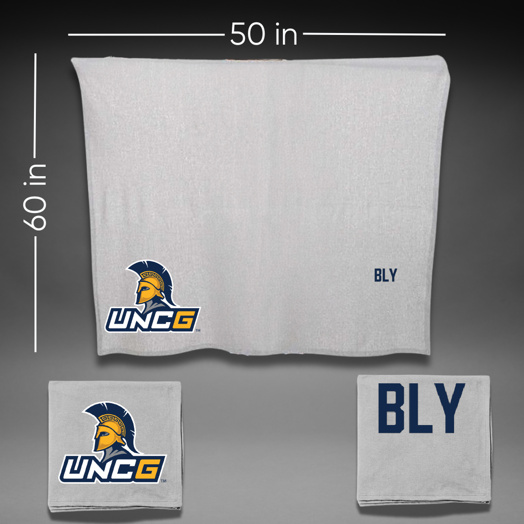 UNC Greensboro Tennis (W) Gray Blanket - Sydney Bly