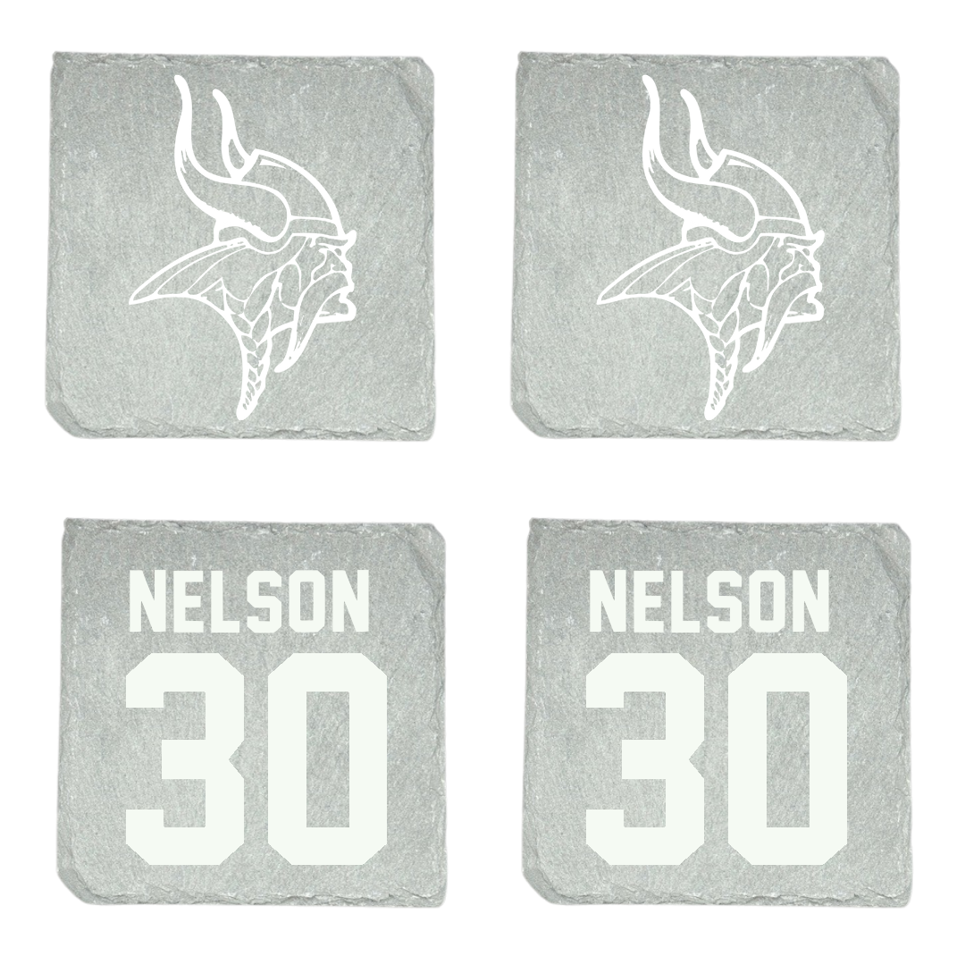 Valley City State University Football Stone Coaster (4 Pack)  - #30 Noah Nelson