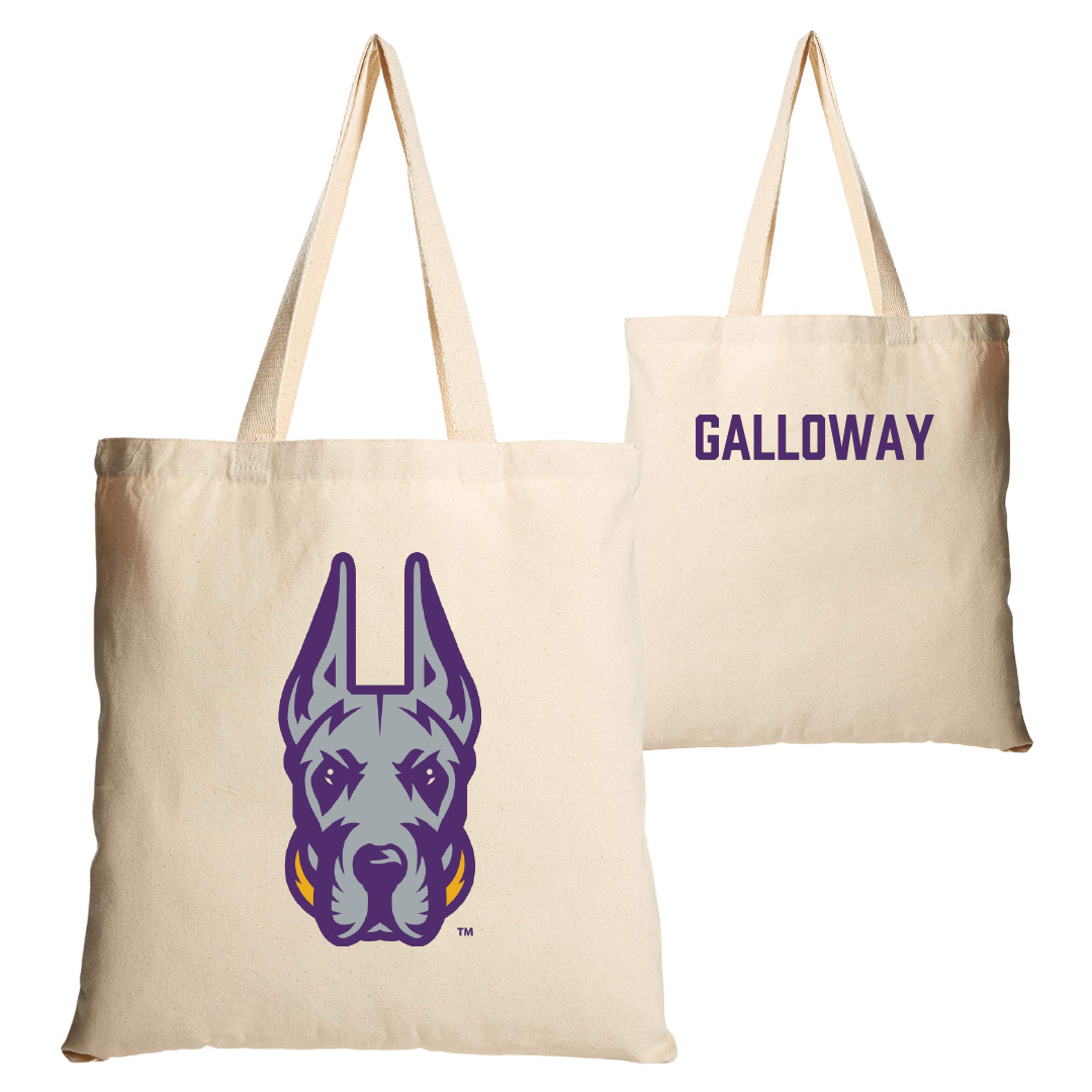 University at Albany TF and XC Tan Canvas Tote Bag - Toni Galloway