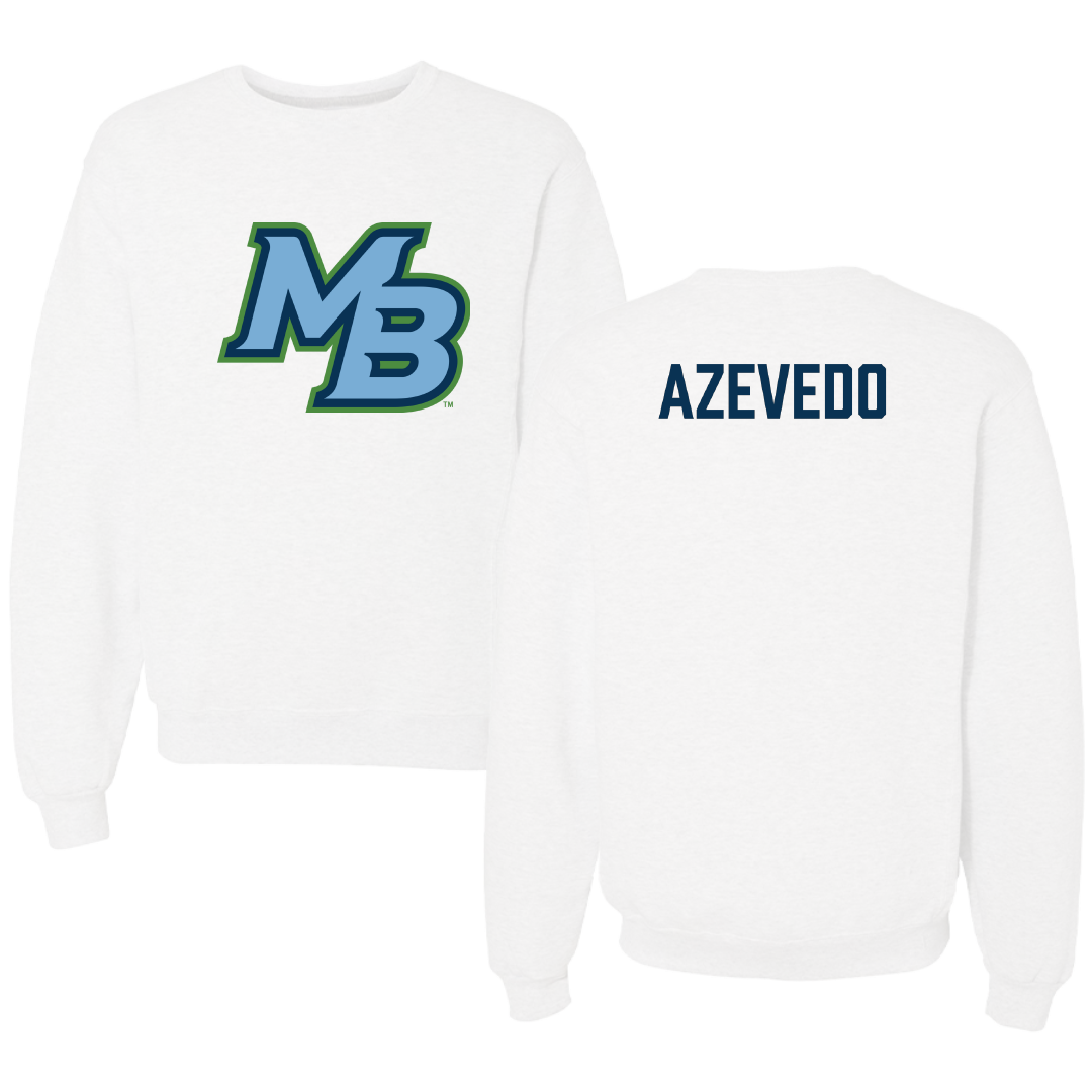 Cal State Monterey Bay TF and XC White Crewneck - Max Azevedo