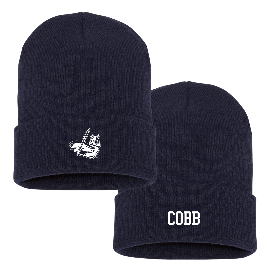 Sterling College Football Navy Beanie - #99 Mason Cobb
