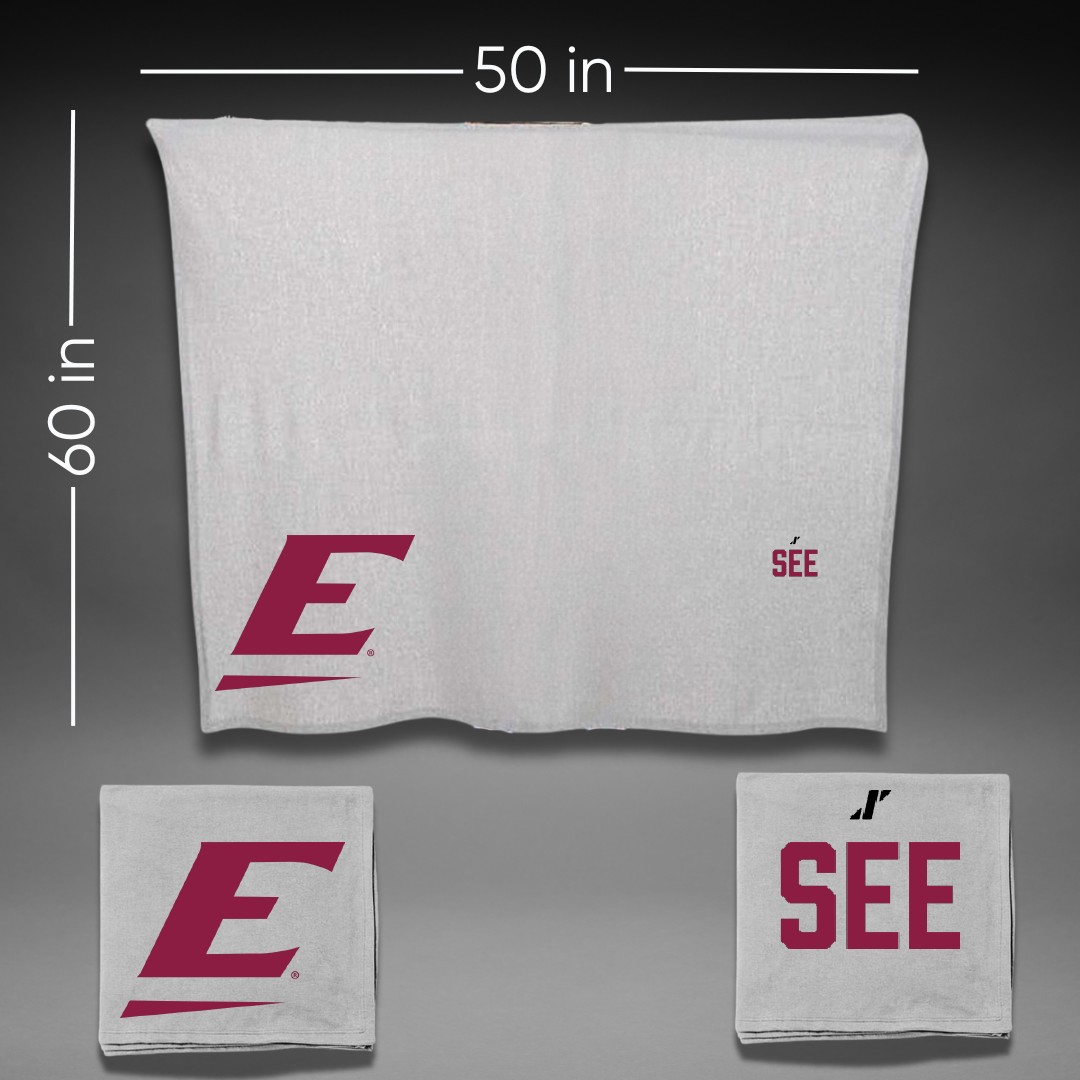 Eastern Kentucky University TF and XC Gray Blanket - Matthew See