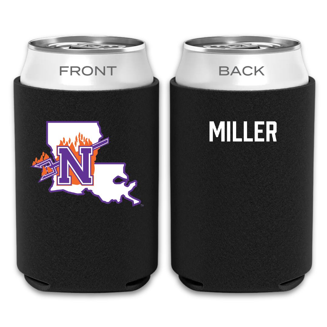 Northwestern State University TF and XC Black Can Cooler - Emily Miller