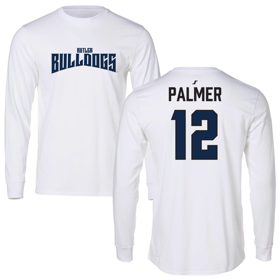 Butler University Lacrosse (W) White Classic Long Sleeve - #12 Emma Palmer