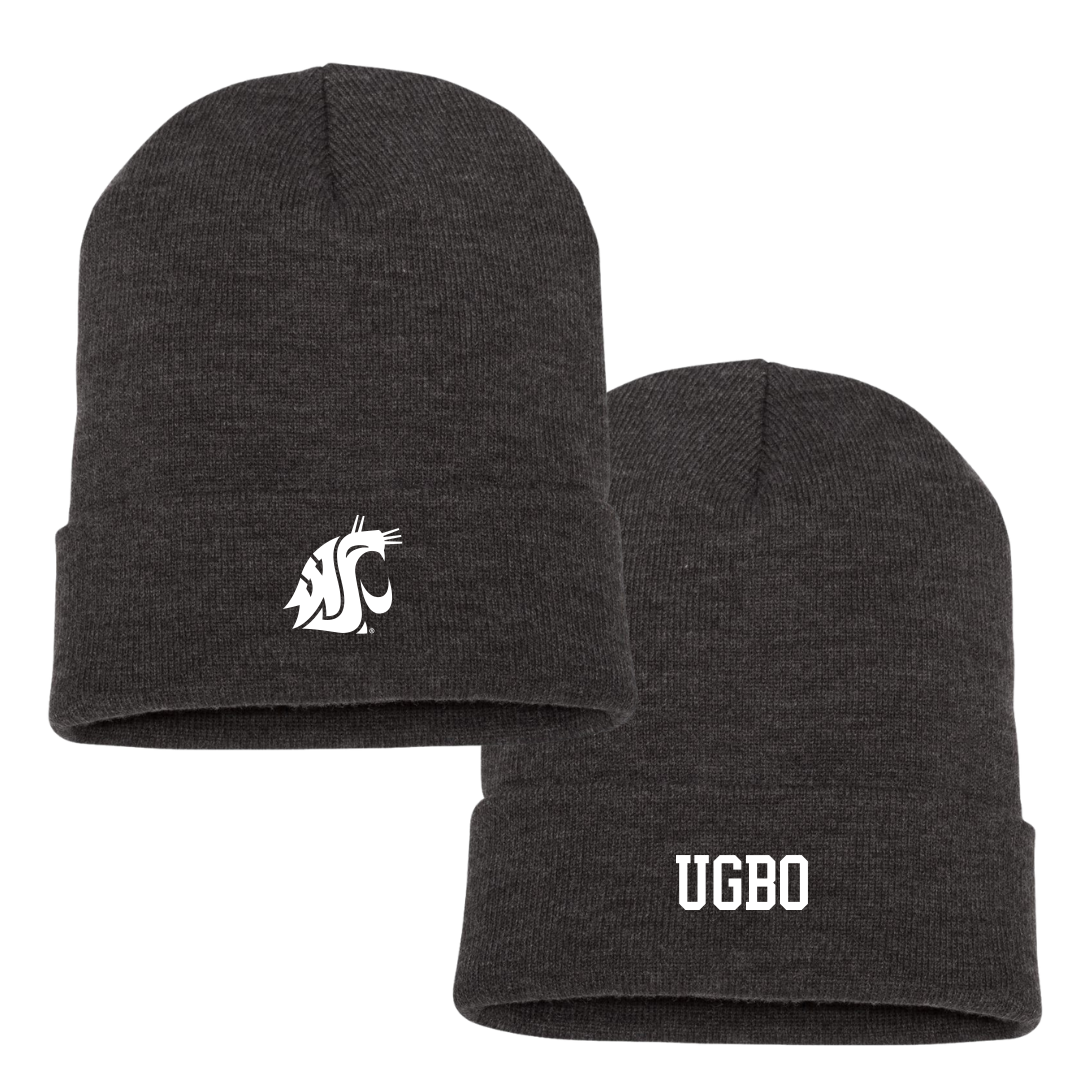 Washington State University Basketball (M) Dark Gray Beanie - #0 Emmanuel Ugbo
